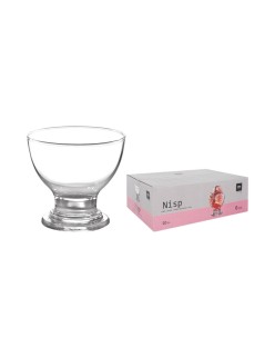 Ice Cream and Milk Shake Glass La Mediterránea NISP 0,2 L 6 Pieces (6 Units)