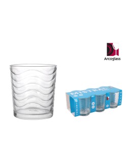 Set di Bicchieri La Mediterránea Mistral waves 6 Pezzi (12 Unità)