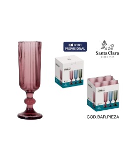 Copa de champán Santa Clara Sonella Morado (36 Unidades)