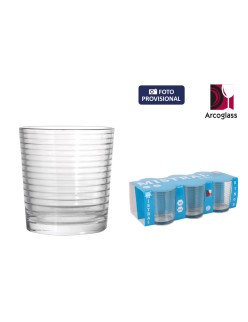 Set di Bicchieri La Mediterránea Mistral rings 6 Pezzi (12 Unità)