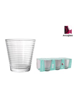 Set of glasses La Mediterránea Siroco rings 6 Pieces (12 Units)