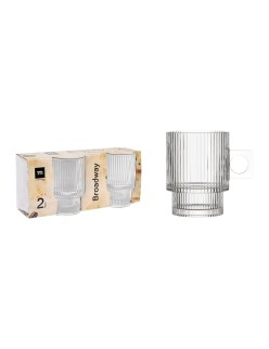 Set of Mugs La Mediterránea Broadway 2 Pieces (36 Units)
