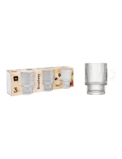 Set of Mugs La Mediterránea Broadway 3 Pieces (24 Units)
