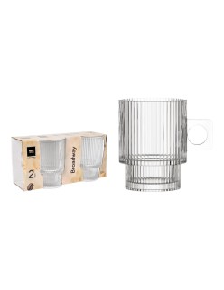 Set of Mugs La Mediterránea Broadway 2 Pieces (18 Units)