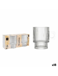 Set of Mugs La Mediterránea Broadway 2 Pieces (18 Units)