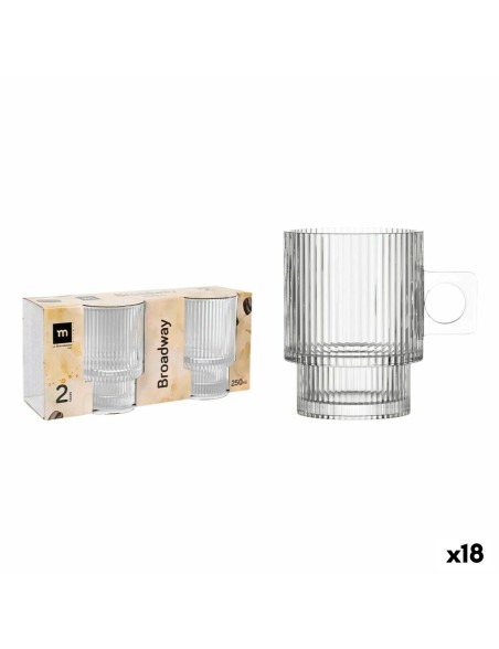 Set di Tazze La Mediterránea Broadway 2 Pezzi (18 Unità)