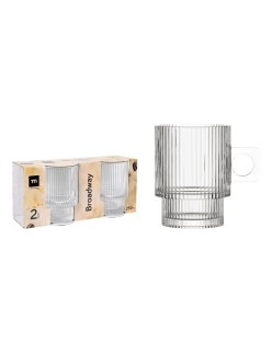 Set of Mugs La Mediterránea Broadway 2 Pieces (18 Units)