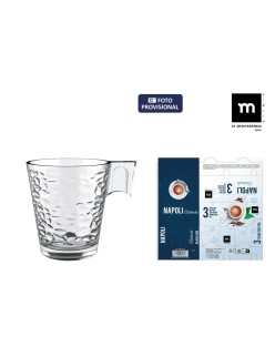 Juego de Tazas La Mediterránea Napoli abstracto 3 Piezas (24 Unidades)