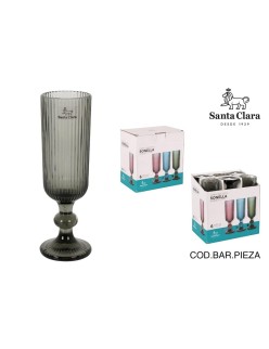 Champagne glass Santa Clara Sonella Green (36 Units)