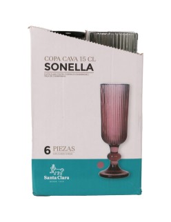 Copa de champán Santa Clara Sonella Verde (36 Unidades)