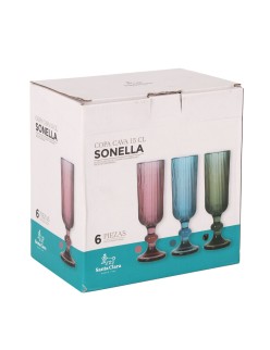 Copa de champán Santa Clara Sonella Verde (36 Unidades)