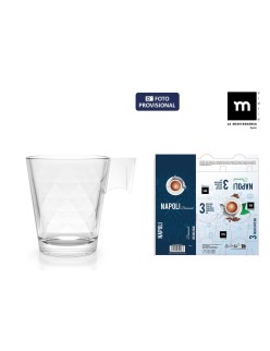 Set di Tazze La Mediterránea Napoli diamond 3 Pezzi (24 Unità)