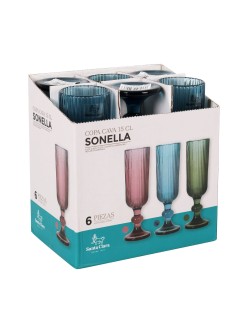 Calice da champagne Santa Clara Sonella Azzurro (36 Unità)
