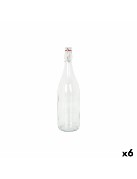 Glas-Flasche La Mediterránea Mecano Glas 1 L (6 Stück)