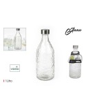 Glas-Flasche La Mediterránea Metall Glas 1 L (12 Stück)