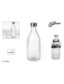 Glas-Flasche La Mediterránea Metall Glas 1 L (12 Stück)
