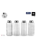 Glas-Flasche La Mediterránea Glas Stahl 1,3 L (12 Stück)