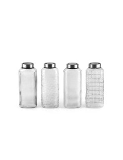 Garrafa de Vidro La Mediterránea Vidro Aço 1,3 L (12 Unidades)