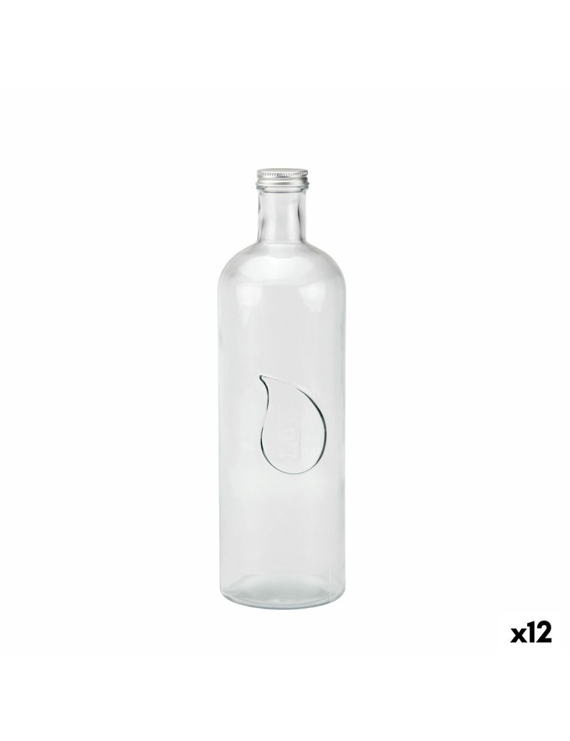 Glas-Flasche La Mediterránea Metall Glas 1,6 L (12 Stück)
