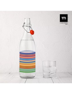 Glas-Flasche La Mediterránea Glas 1 L (12 Stück)