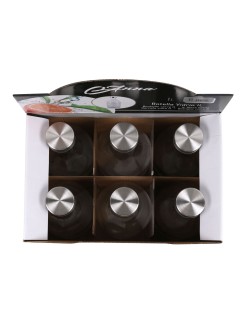 Garrafa de Vidro La Mediterránea Metal Vidro 1 L (6 Unidades)