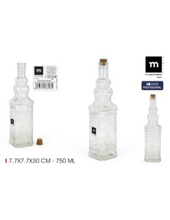 Glas-Flasche La Mediterránea Glas 750 ml (24 Stück)