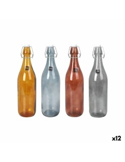 Glas-Flasche La Mediterránea Dark goethe 1 L (12 Stück)