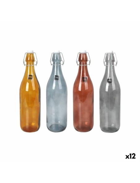Glas-Flasche La Mediterránea Dark goethe 1 L (12 Stück)