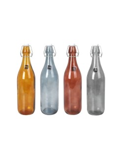 Glas-Flasche La Mediterránea Dark goethe 1 L (12 Stück)