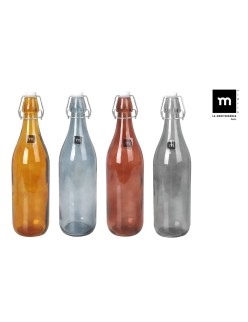 Glas-Flasche La Mediterránea Dark goethe 1 L (12 Stück)