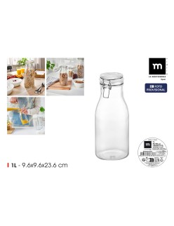 Glas-Flasche La Mediterránea Glas 1 L (12 Stück)