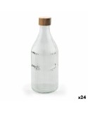 Glas-Flasche La Mediterránea Metall Glas 1 L (24 Stück)