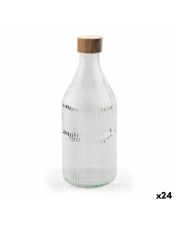 Glas-Flasche La Mediterránea Metall Glas 1 L (24 Stück)