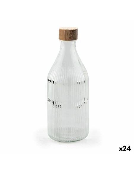 Glas-Flasche La Mediterránea Metall Glas 1 L (24 Stück)