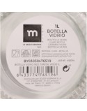 Glas-Flasche La Mediterránea Metall Glas 1 L (24 Stück)