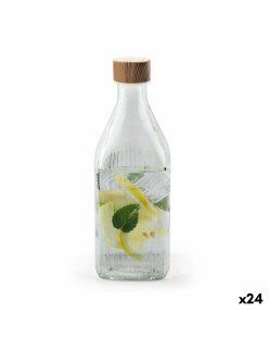 Glas-Flasche La Mediterránea Metall Glas 1 L (24 Stück)