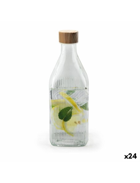 Glas-Flasche La Mediterránea Metall Glas 1 L (24 Stück)