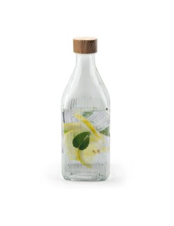 Glas-Flasche La Mediterránea Metall Glas 1 L (24 Stück)
