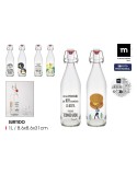 Glas-Flasche La Mediterránea Glas 1 L (12 Stück)