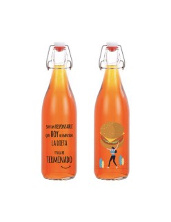Glas-Flasche La Mediterránea Glas 1 L (12 Stück)
