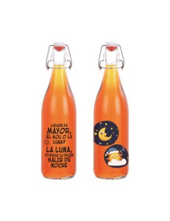 Glas-Flasche La Mediterránea Glas 1 L (12 Stück)