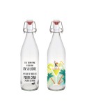 Glas-Flasche La Mediterránea Glas 1 L (12 Stück)