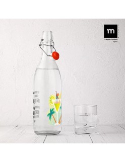 Glas-Flasche La Mediterránea Glas 1 L (12 Stück)
