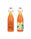 Glas-Flasche La Mediterránea Glas 1 L (12 Stück)