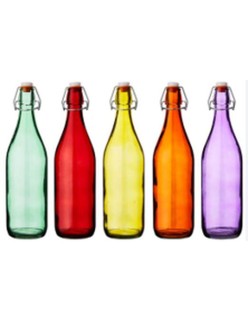 Glas-Flasche La Mediterránea Glas 1 L (12 Stück)
