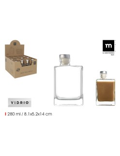 Bottiglia di Vetro La Mediterránea Vetro 280 ml 0,28 l (24 Unità)