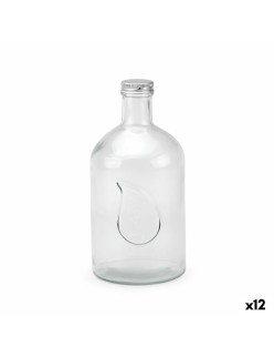 Glas-Flasche La Mediterránea Metall Glas 1,4 L (12 Stück)
