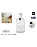Glas-Flasche La Mediterránea Metall Glas 1,4 L (12 Stück)
