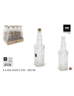 Glas-Flasche La Mediterránea Glas 400 ml (24 Stück)