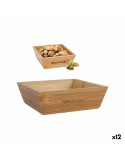 Ciotola per Aperitivi Quttin Bambù 16 x 16 x 5 cm (12 Unità)